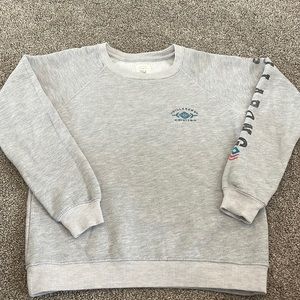 Billabong grey crewneck size small